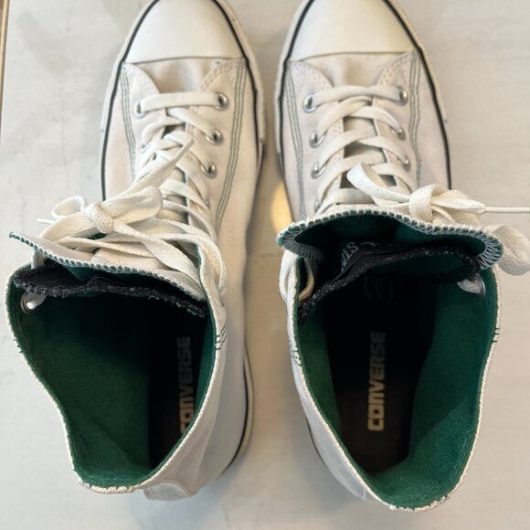 Converse SPLICE All Star Chuck Taylor Hi White Green US 9 Nike Air Jordan Dunk - Picture 6 of 8